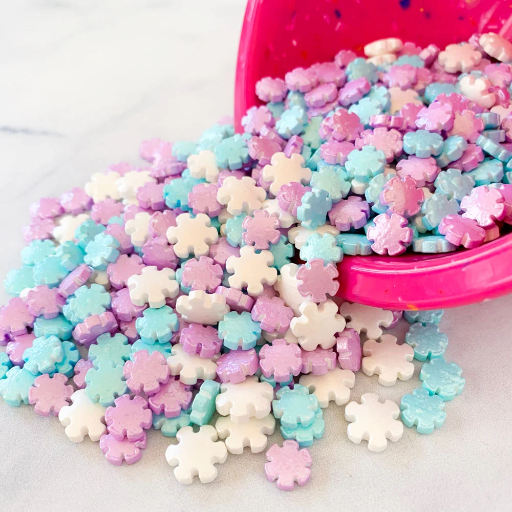 Pearlized Snowflake Sprinkles - Image 2