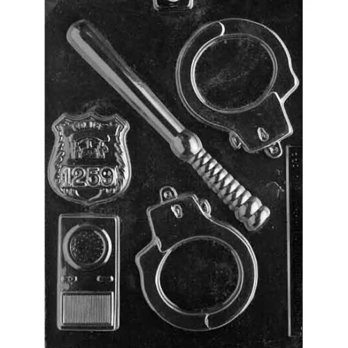 Policeman Set Candy Mold