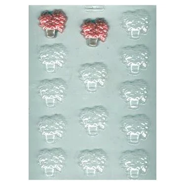Pot Of Poinsettias Candy Mold