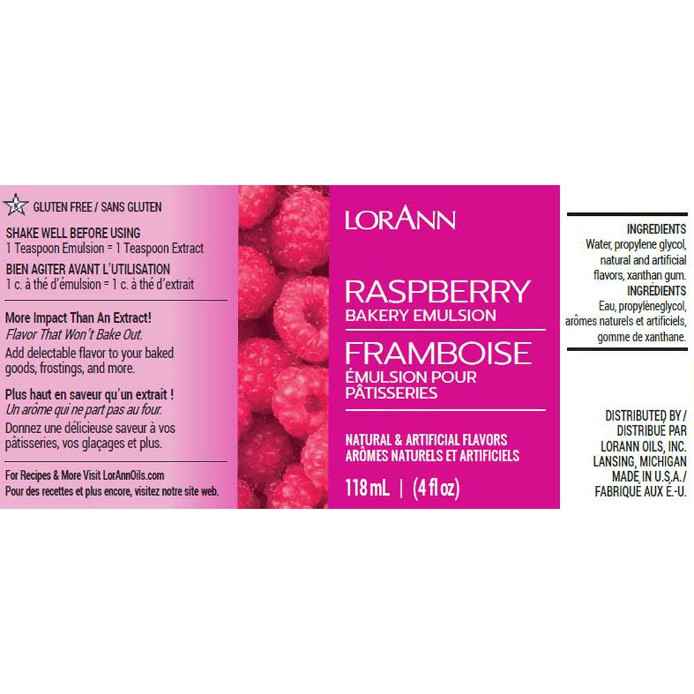 Raspberry Flavor Bakery Emulsion LorAnn - Image 2