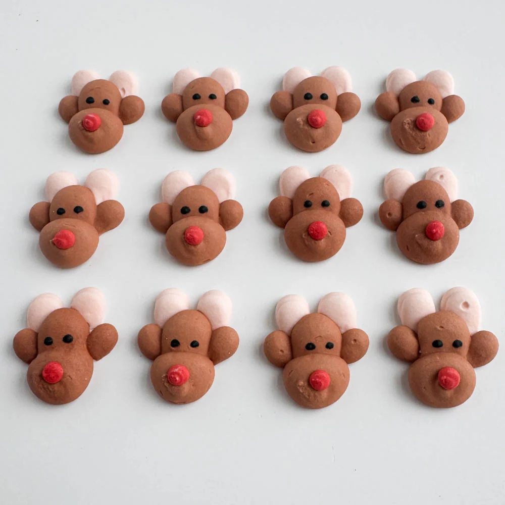 Reindeer Royal Icing Decorations - Image 2