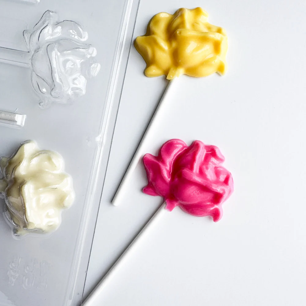Rose Medium Lollipop Candy Mold - Image 2