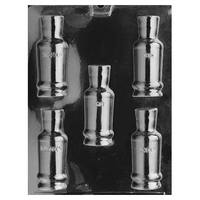 Scotch, Rye and Gin Bottle Candy Mold