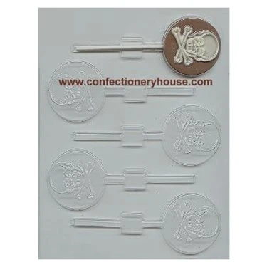 Skull And Crossbones Lollipop Chocolate Mold