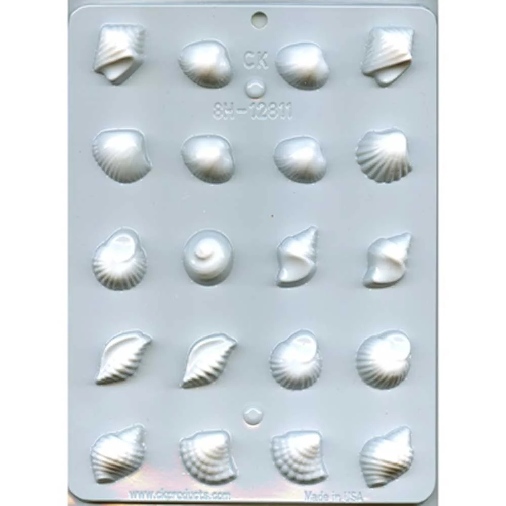 Seashell Assortment Hard Candy Mold