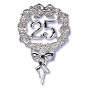 Silver 25 Anniversary Pick
