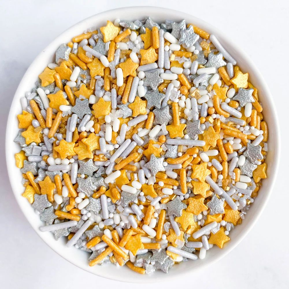 Silver And Gold Sprinkle Mix