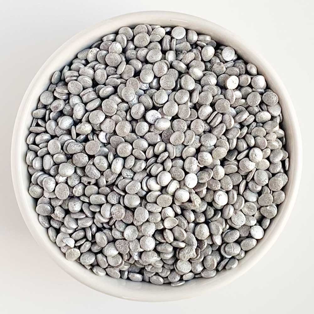 Silver Cake Sequins Sprinkles