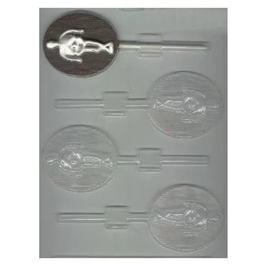Skeleton Lollipop Chocolate Mold