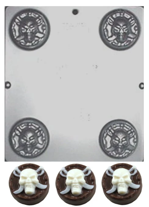 Skull with Swords Sandwich Cookie Mold