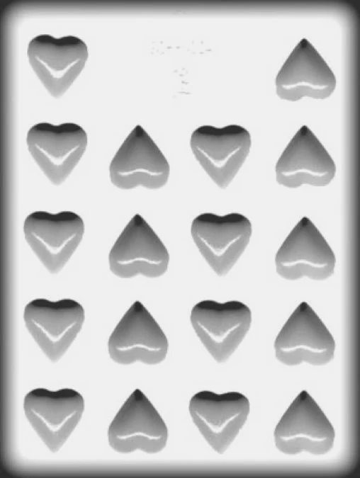 Small 1 1/4" Hearts Hard Candy Mold - Image 3