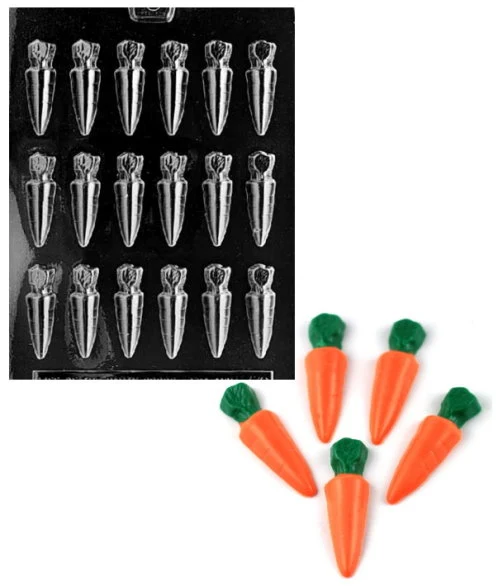 Small Carrots Candy Mold