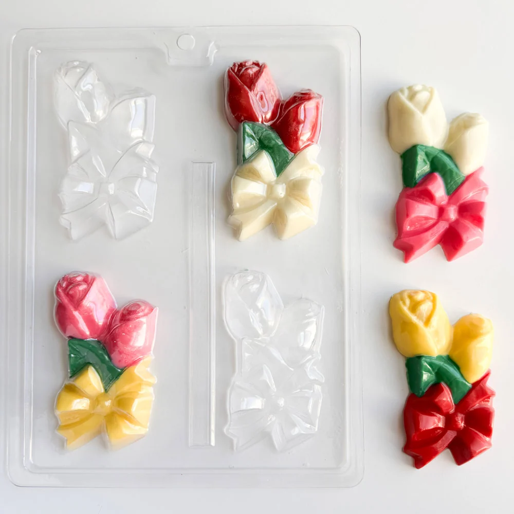 Small Rose Corsage Candy Mold