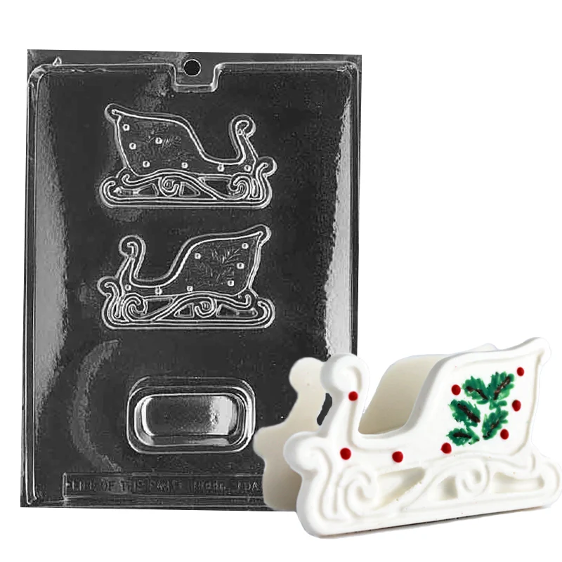 Small Sleigh Pour Box Candy Mold