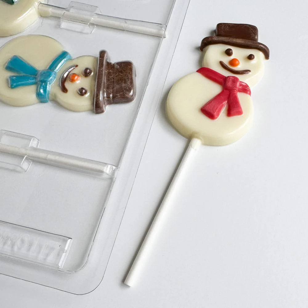 Smiling Snowman Pop Candy Mold - Image 3