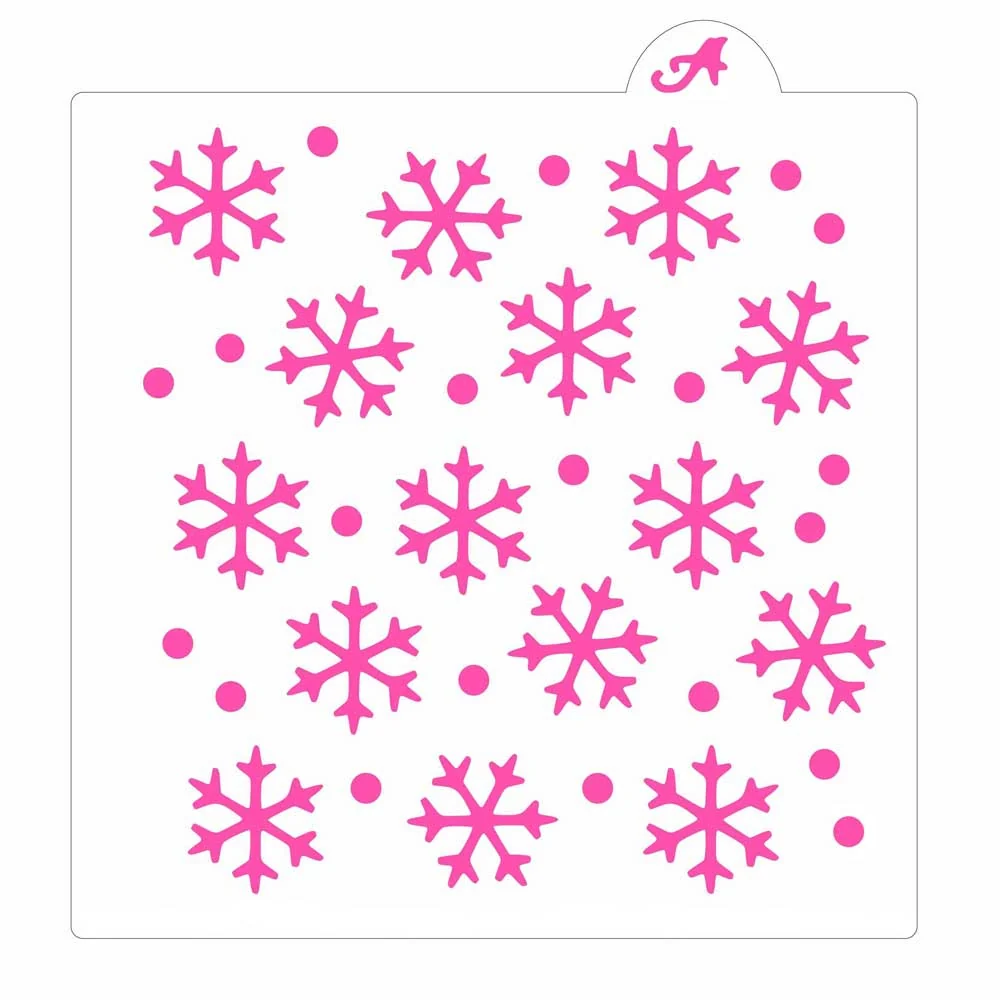Snowflakes Cookie Stencil