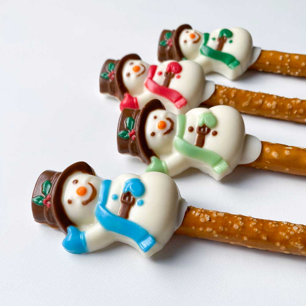 Snowman Pretzel Rod Candy Mold - Image 4