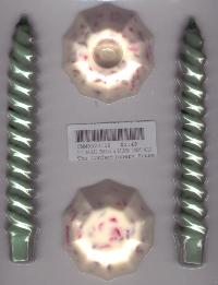Spiral Candle with Base Candy Mold