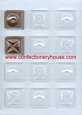 Square X and O Candy Mold