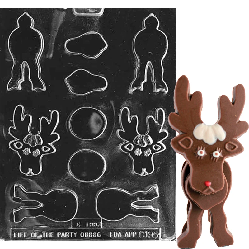 Stack Reindeer Candy Mold