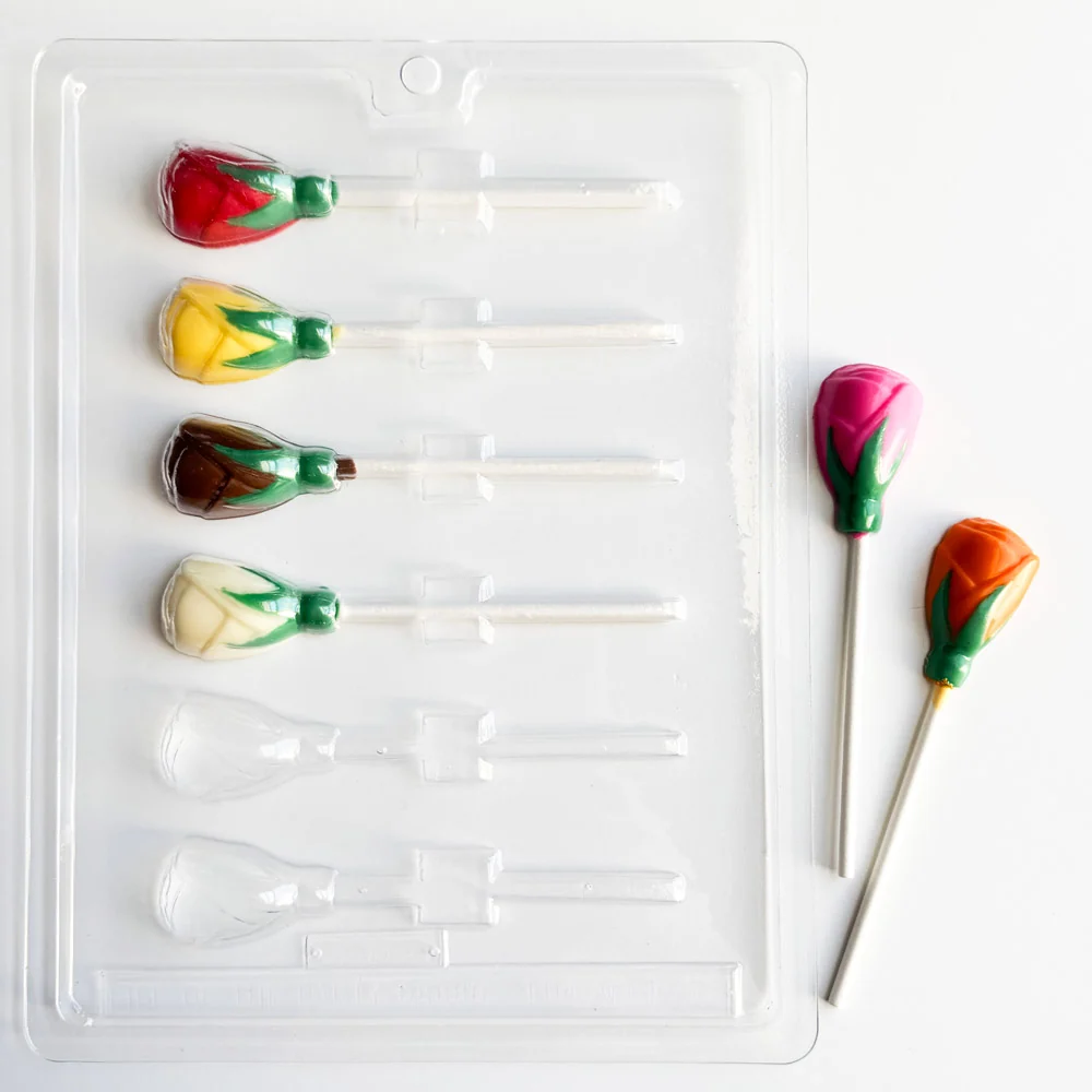 Tea Rose lollipop Candy Mold