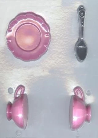 Teacup Saucer and Spoon Chocolate Mold