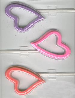 Tear Drop Hearts Pop Candy Mold