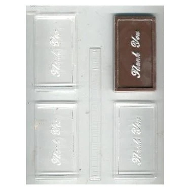 Thank You Card Chocolate Mold
