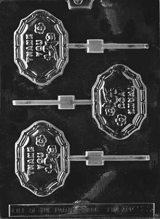 Thank You Pop Candy Mold