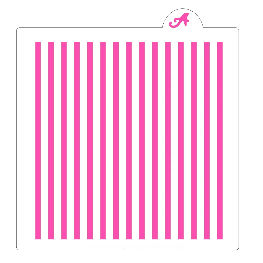 Thin Stripes Cookie Stencil