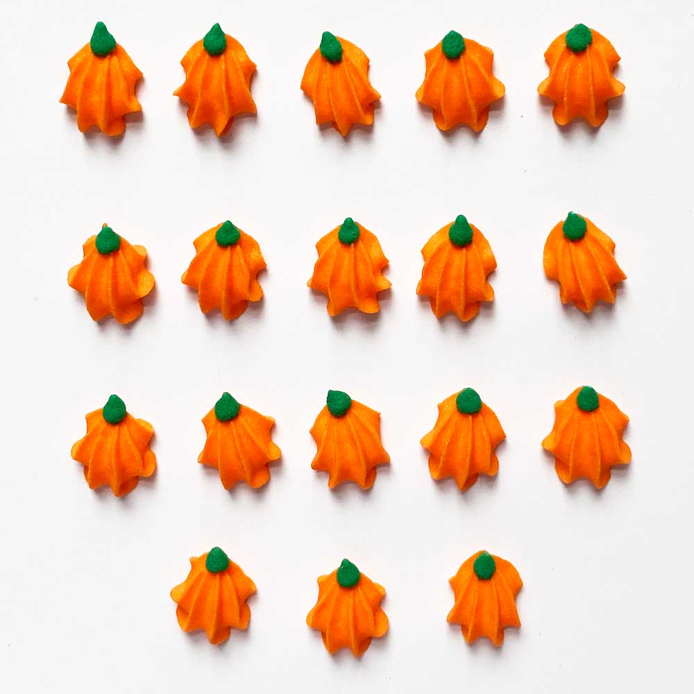 Tiny Pumpkin Icing Decorations