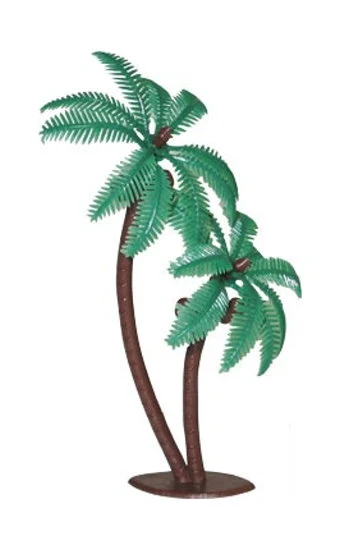 Twin Coconut Palm Trees