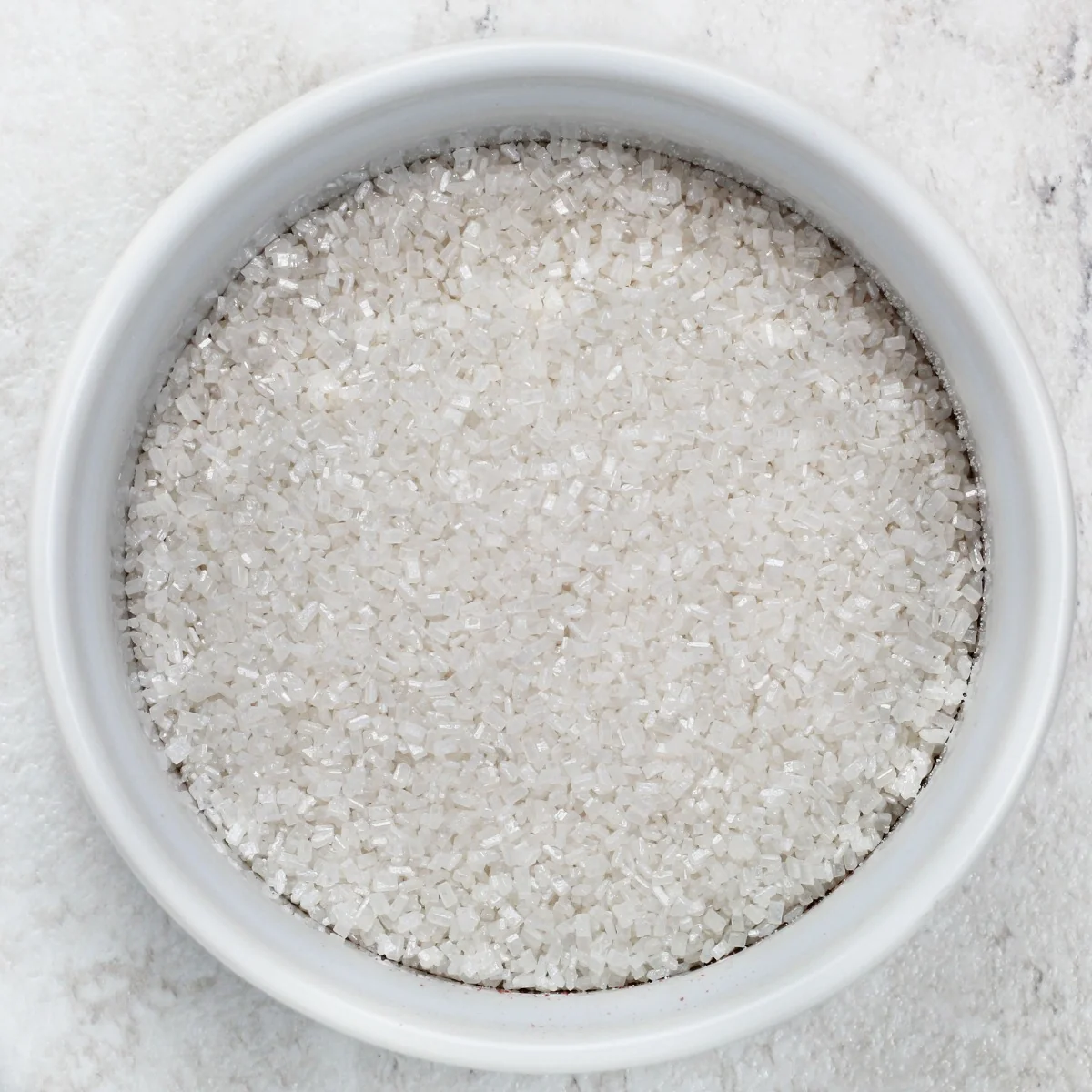 White Pearlized Coarse Sugar Crystals