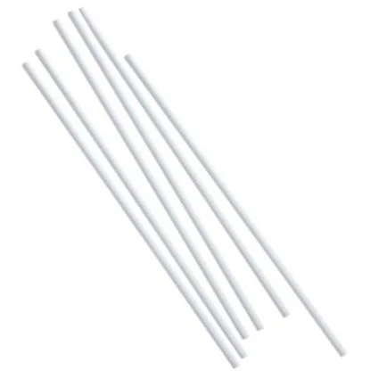 White plastic cake dowels