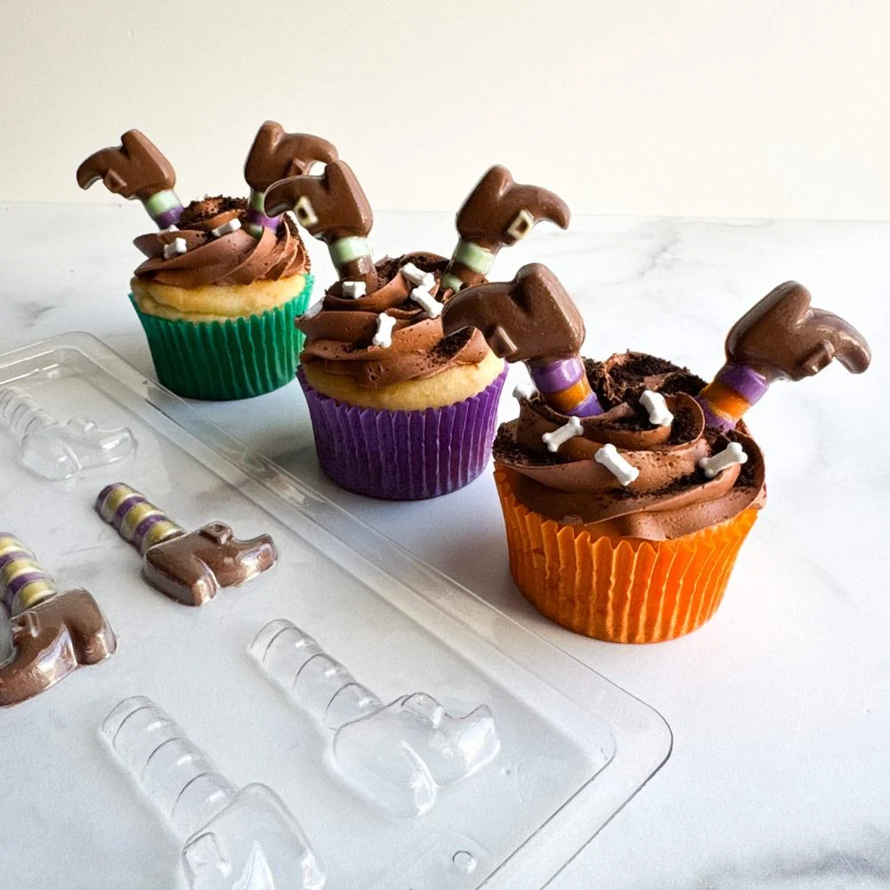 Witch Feet Cupcake Toppers Candy Mold - Image 3