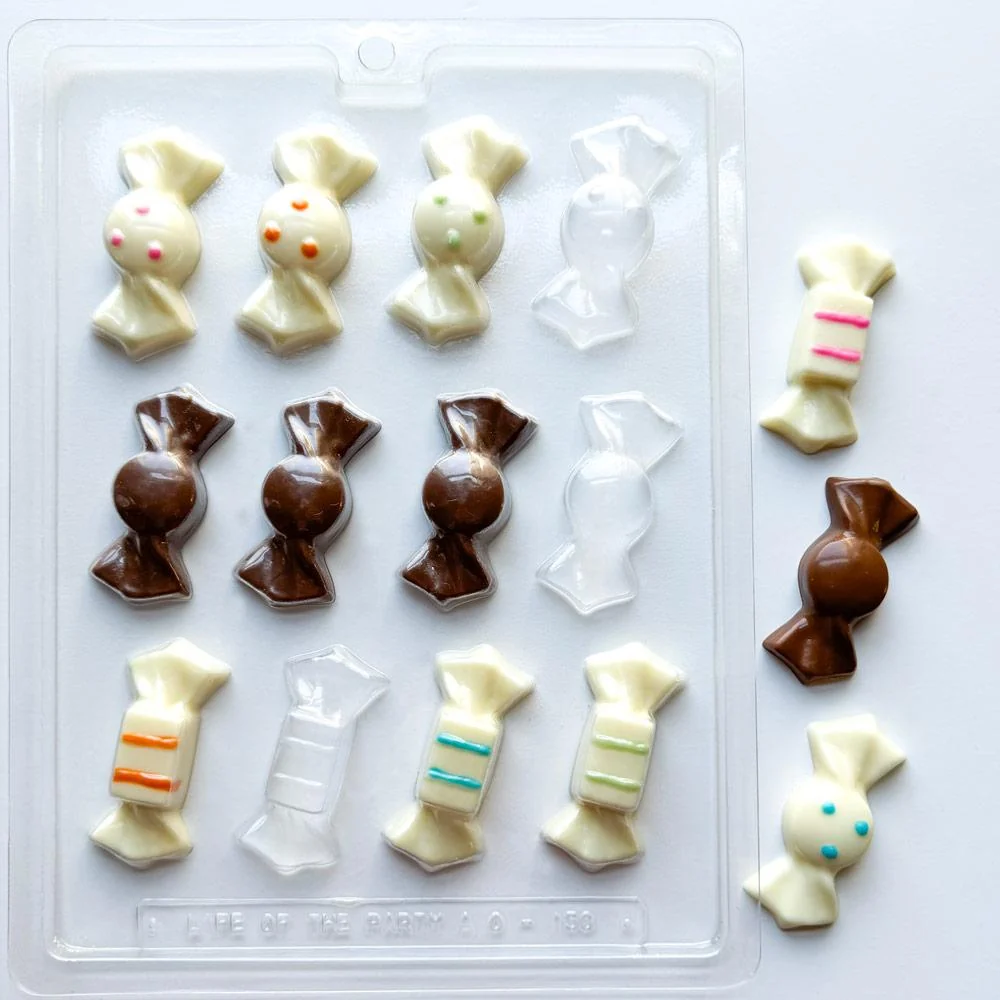 Wrapped Candy Pieces Chocolate Mold